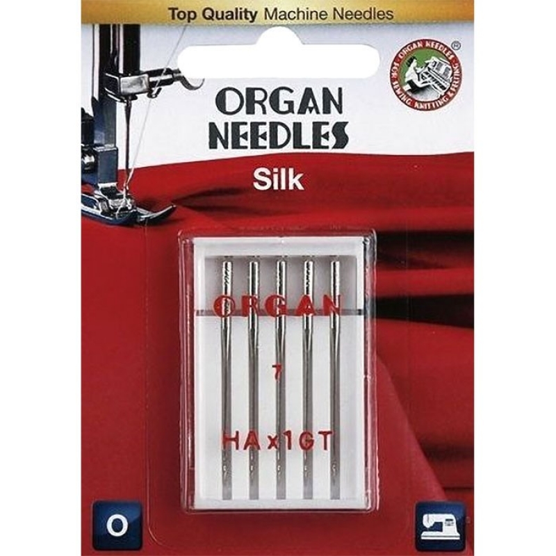 Иглы для шелка Organ Silk HAx1GT №55 5 шт.