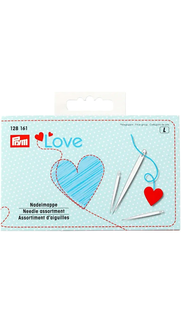 Набор из 29 швейных игл и игл для штопки с вдевателем Prym Love 128161