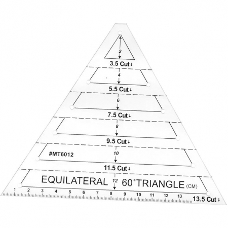 Лекало треугольник для пэчворка MT6012