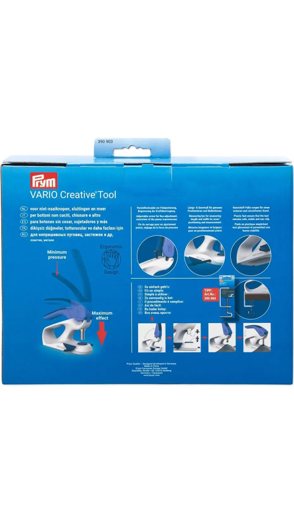 Прилад для непришивних гудзиків, кнопок, застібок Vario Creative Tool Prym 390903