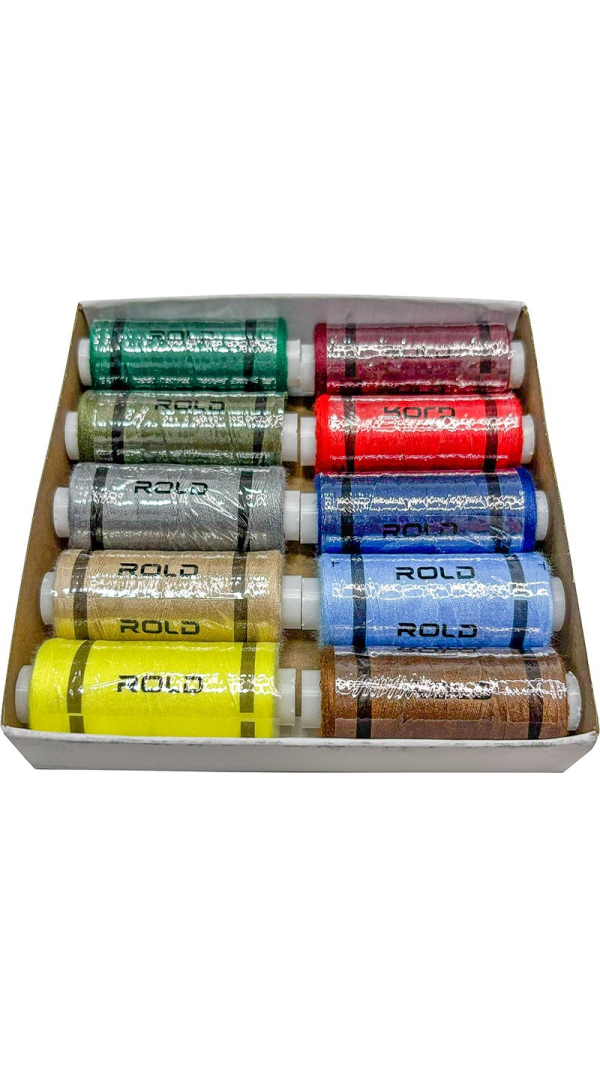 Набор разноцветных ниток для шитья Rold 10 шт.