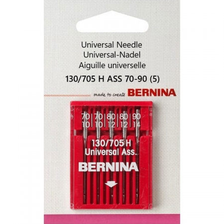 002 507 71 02 Bernina 130/705 H ASS 70-90 иглы универсальные 5 шт.