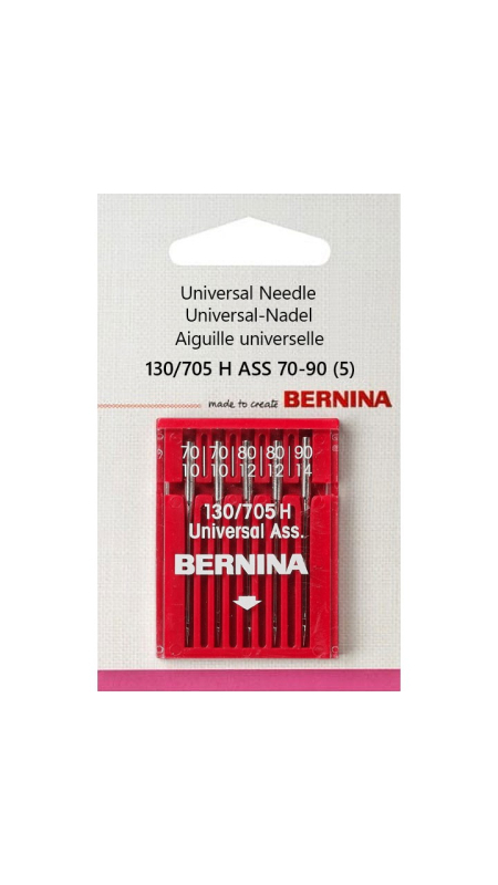 002 507 71 02 Bernina 130/705 H ASS 70-90 иглы универсальные 5 шт.