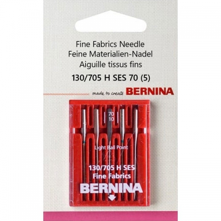 002 510 71 01 Bernina 130/705 H SES 70 иглы для тонких тканей 5 шт.