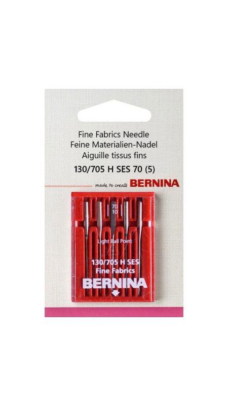 002 510 71 01 Bernina 130/705 H SES 70 иглы для тонких тканей 5 шт.