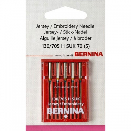 002 511 71 01 Bernina 130/705 H SUK 70 иглы для джерси 5 шт.