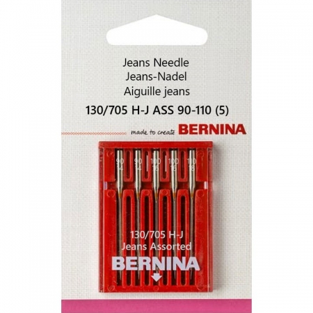 002 512 71 06 Bernina 130/705 H-J ASS 90-110 иглы для джинсы 5 шт.