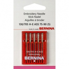 036 154 70 02 Bernina 130/705 H-E ASS 75-90 иглы для вышивания 5 шт. фото