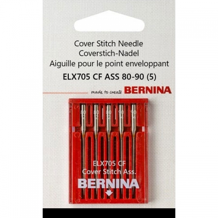 104 601 70 00 Bernina ELX705 CF ASS 80-90 иглы для плоского шва 5 шт.