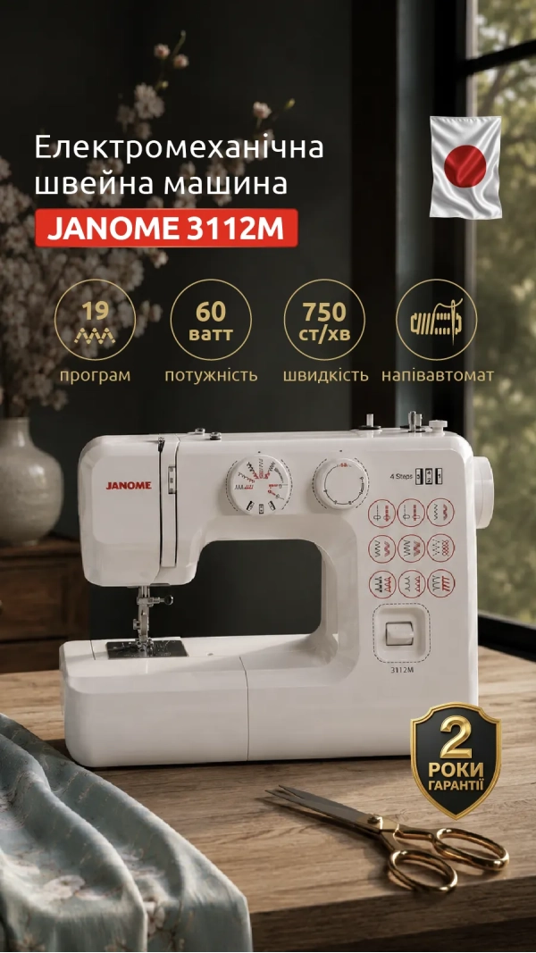 Швейная машина JANOME 3112M