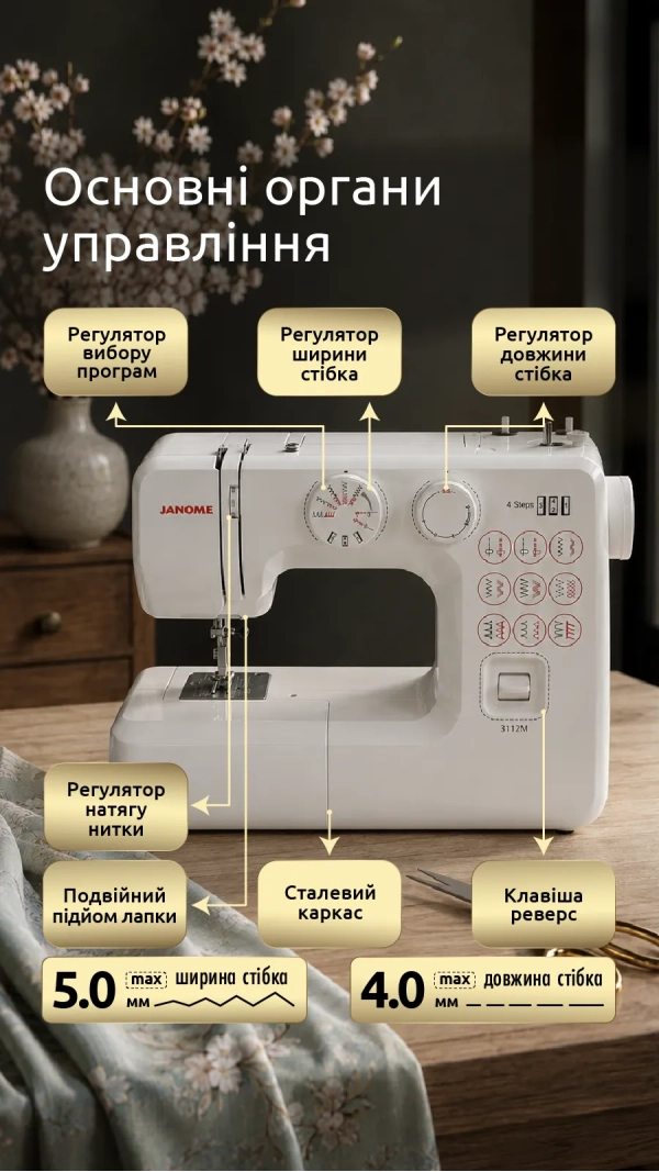 Швейная машина JANOME 3112M