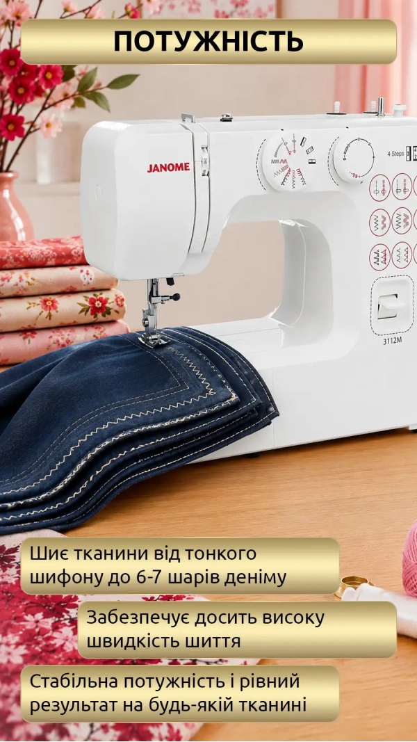 Швейная машина JANOME 3112M