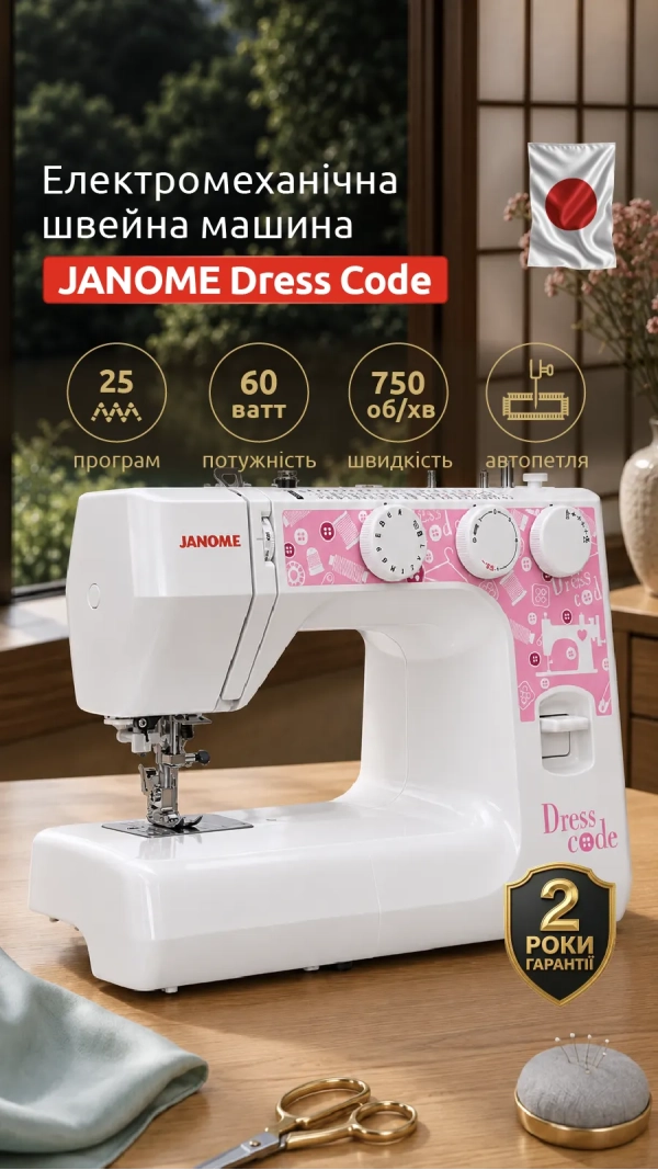 Швейная машина JANOME Dress Code