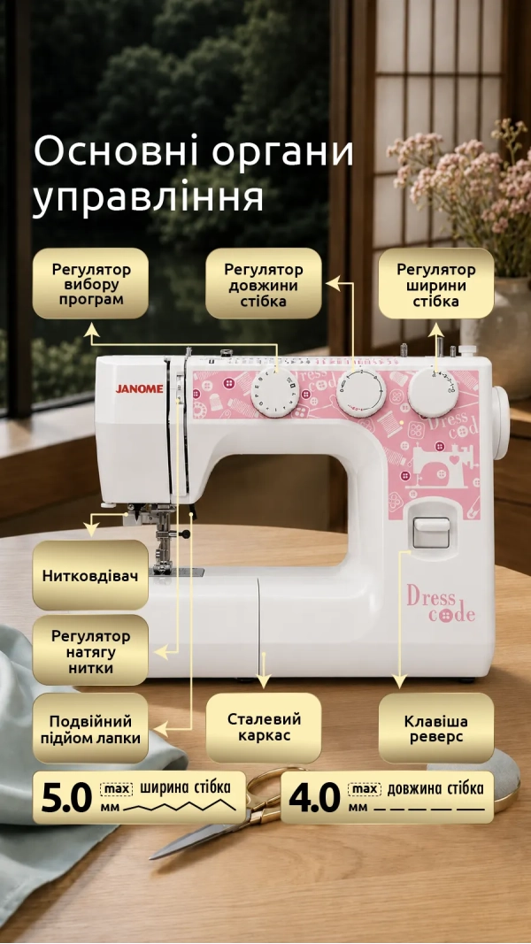 Швейная машина JANOME Dress Code