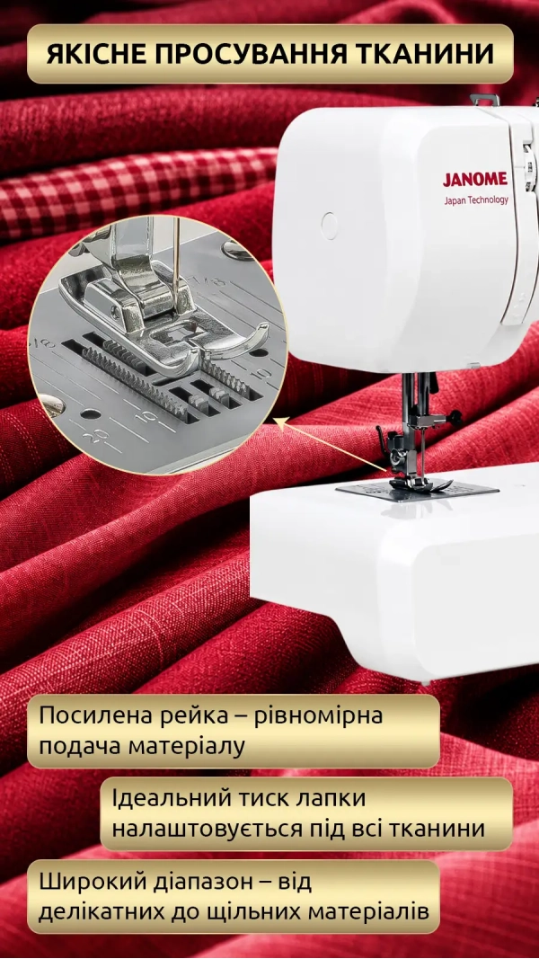 Уцінка! Швейна машина Janome HomeDecor 2077
