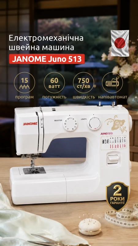 Швейна машина JANOME Juno 513