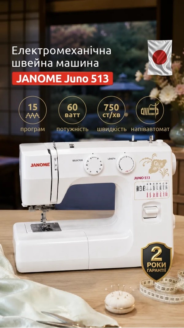 Швейна машина JANOME Juno 513
