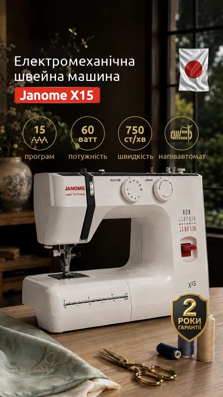 Швейна машина Janome X15