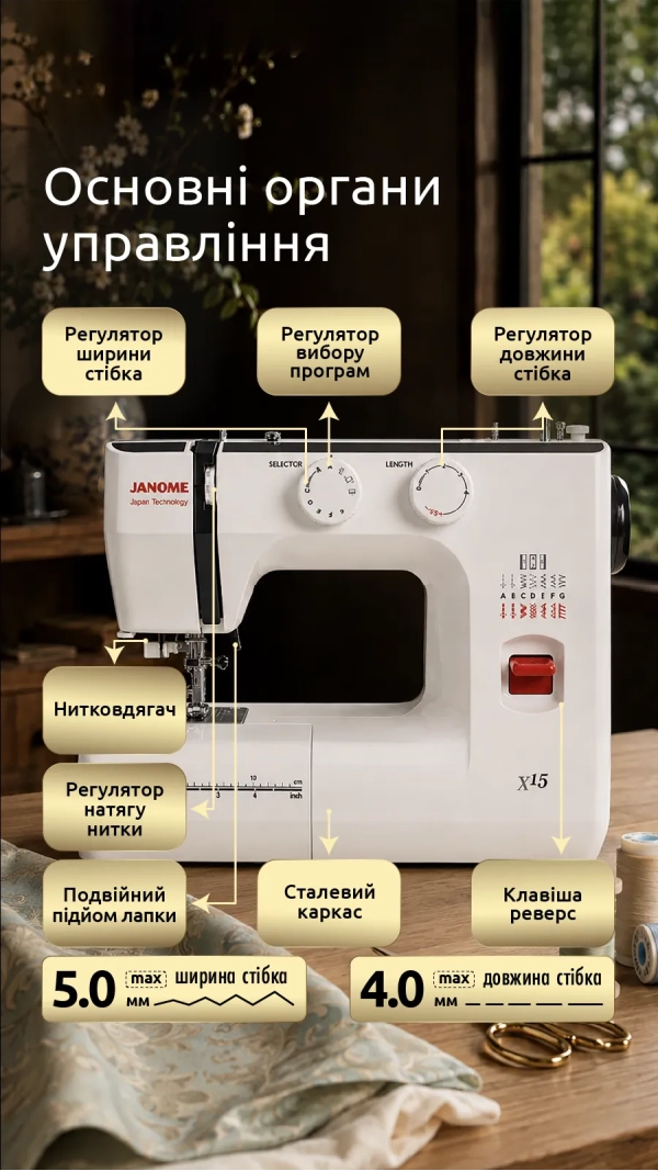 Швейная машина Janome X15
