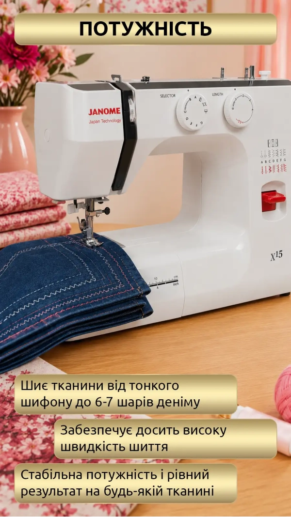 Швейная машина Janome X15