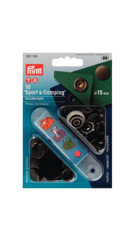 Кнопки Sport and Camping 15 мм латунь 390199