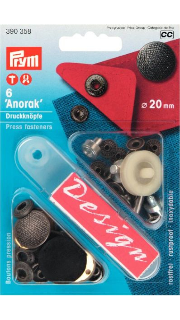 Кнопки Anorak 20 мм Характер 390358