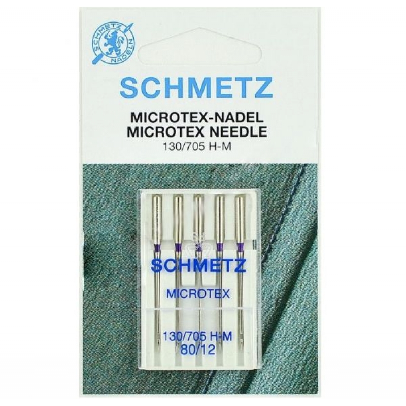 Голки для мікротекстиля Schmetz Microtex №80