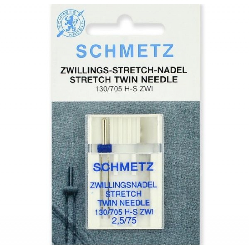 Подвійна голка Schmetz Twin Stretch №75/2,5