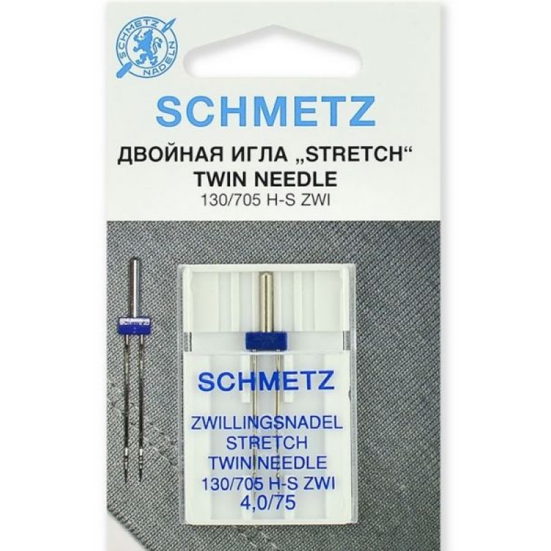 Подвійна голка Schmetz Twin Stretch №75/4