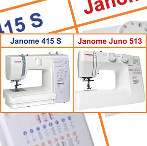 Обзор швейных электромеханических машин Janome 415s и Janome Juno 513