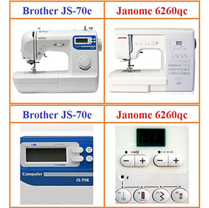 Обзор швейных машин Brother JS-70e и Janome 6260