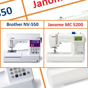 Обзор швейных машин Janome MC 5200 и Brother NV 550