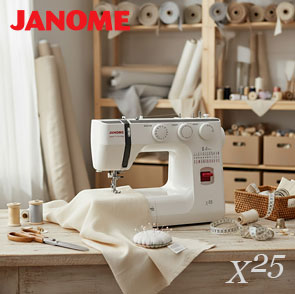 Janome X25 - більше строчок, більше можливостей для шиття
