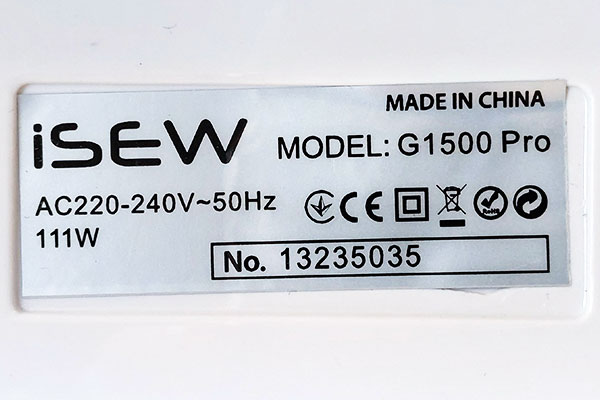iSew G1500 Pro