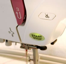 janome 350e включение и выключение вышивальной машинки